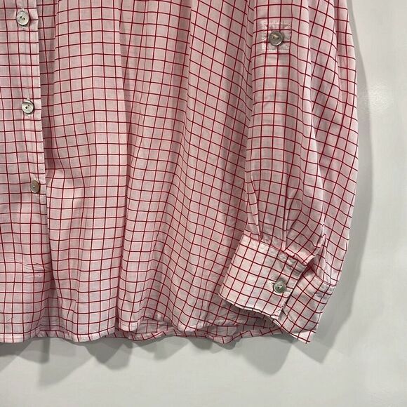 Foxcroft tencel red plaid button up shirt womens - Picture 5 of 8